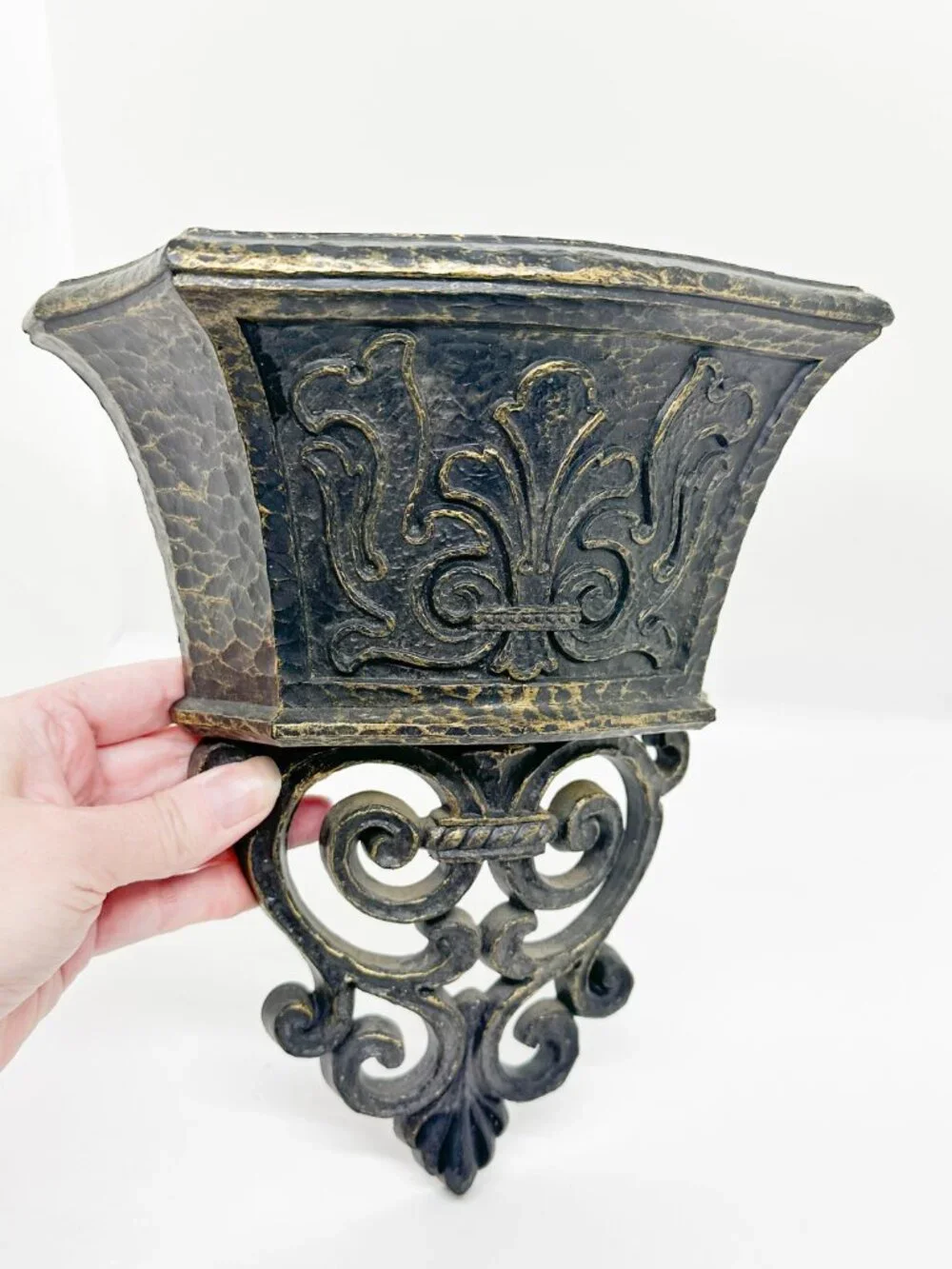 Vintage Burwood Gothic Wall Planter Witchy Whimsigoth